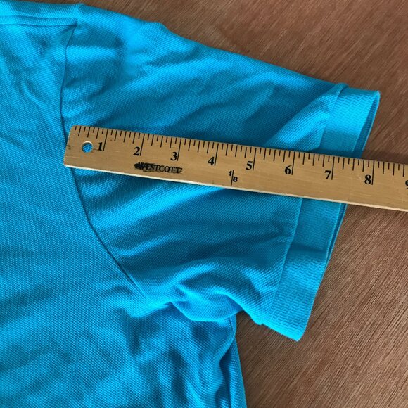 Lacoste Jonathan Adler Performance Polo Shirt Men 8 US 3XL Blue Athleisure Golf - Picture 9 of 12